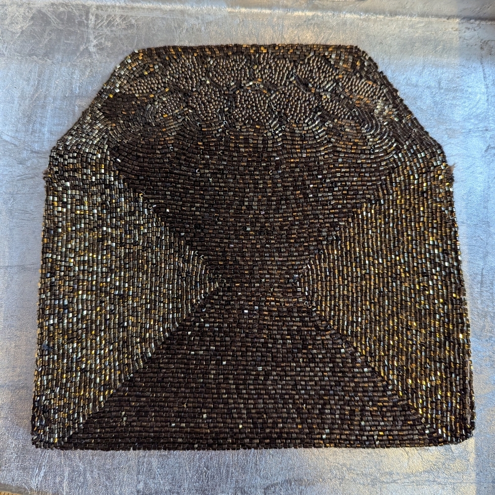 Richere Bag Vintage Beaded Clutch Gold Snap New Years Eve Holiday Vintage Japan - Picture 5 of 9